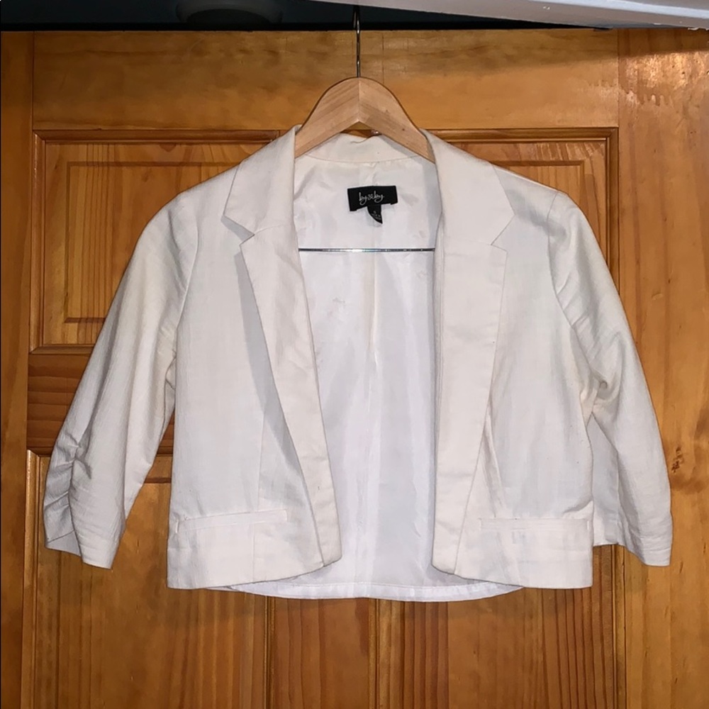 White crop over shirt!